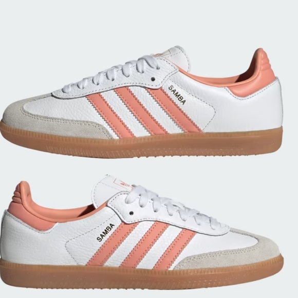 adidas Samba OG White Wonder Clay Pink - Picture 8 of 14